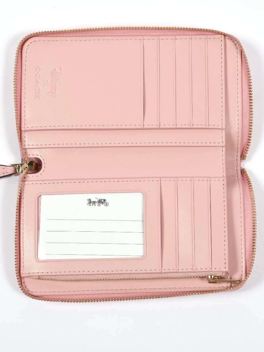 Coach x Disney 101 Dalmatians Pink Leather Zip Around Wallet 91191 NWT Box - Picture 3 of 5